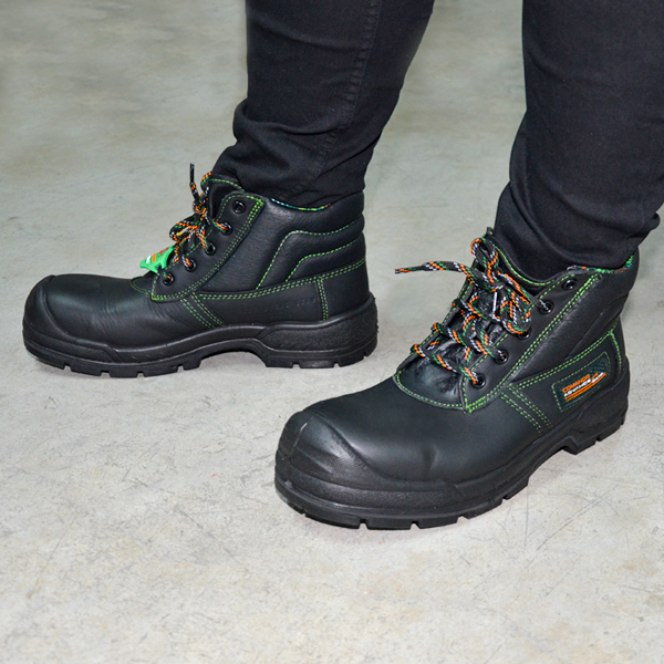 Zapato Borceguí con Casco de Policarbonato Comando Negro 705 PP+D - 3