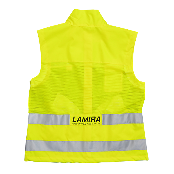 Chaleco Alta Visibilidad Premium Lamira Amarillo AS-4410 - 1