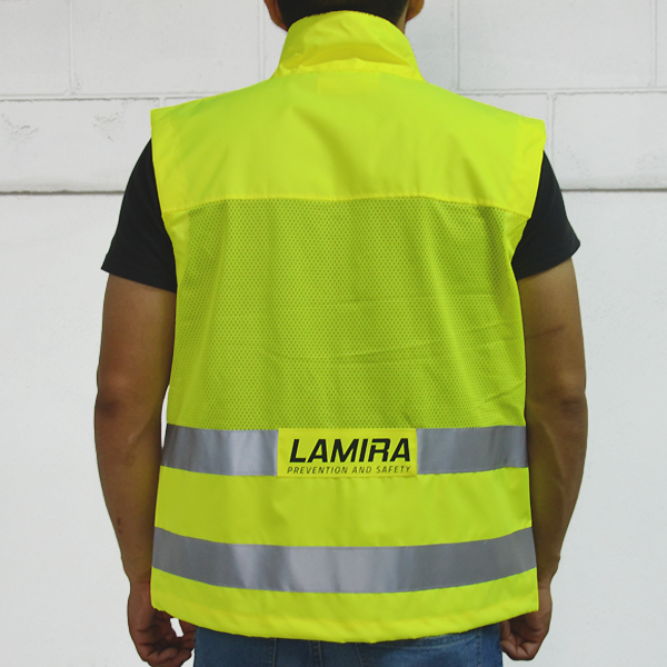 Chaleco Alta Visibilidad Premium Lamira Amarillo AS-4410 - 3