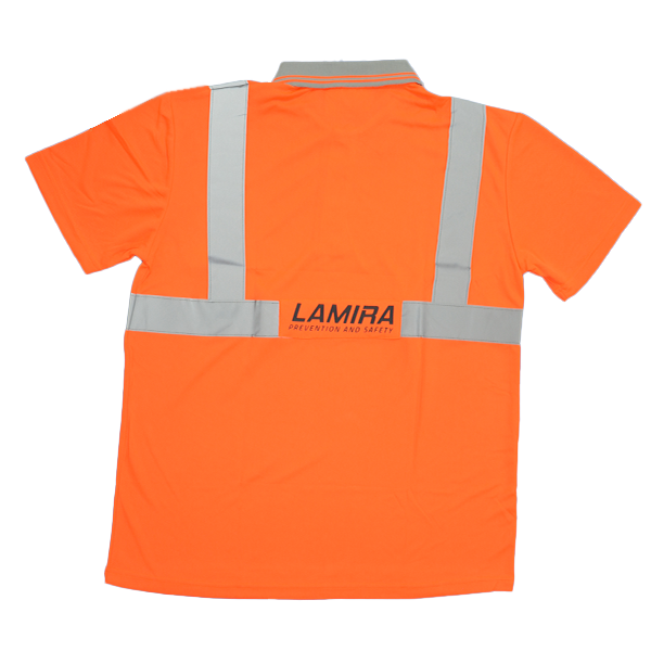 Playera Polo Manga Corta HV Lamira Naranja AS-4411 - 1