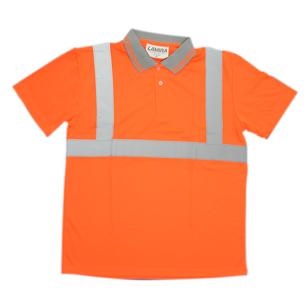 PLAYERA POLO MANGA CORTA HV LAMIRA NARANJA AS-4411