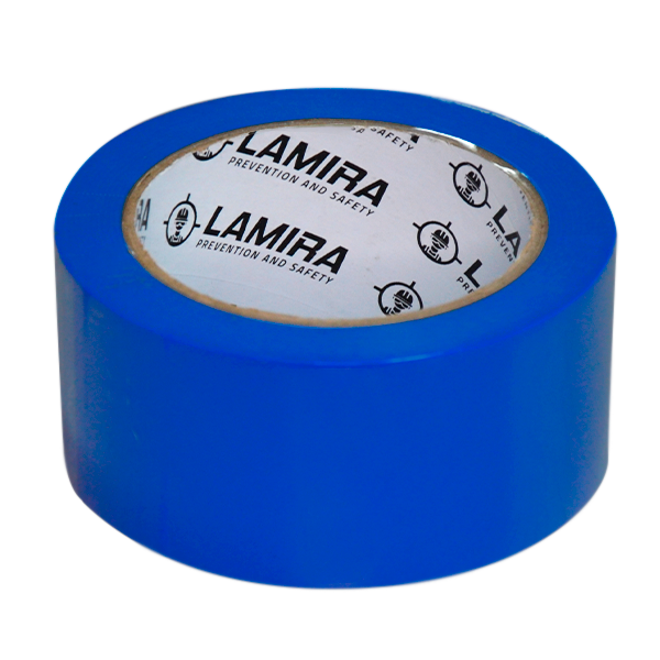 Cinta PVC Delimitadora de Áreas LAMIRA Azul LS-4150 2"x33m - 1