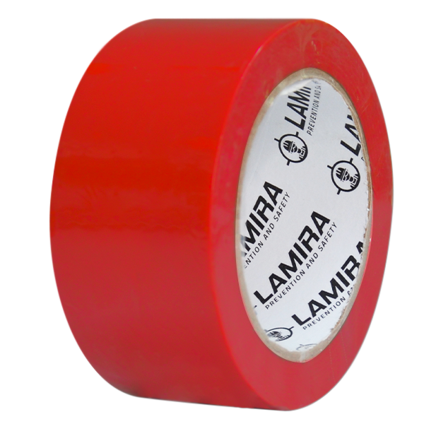 CINTA PVC DELIMITADORA DE ÁREAS LAMIRA ROJO LS-4150 2"X33M