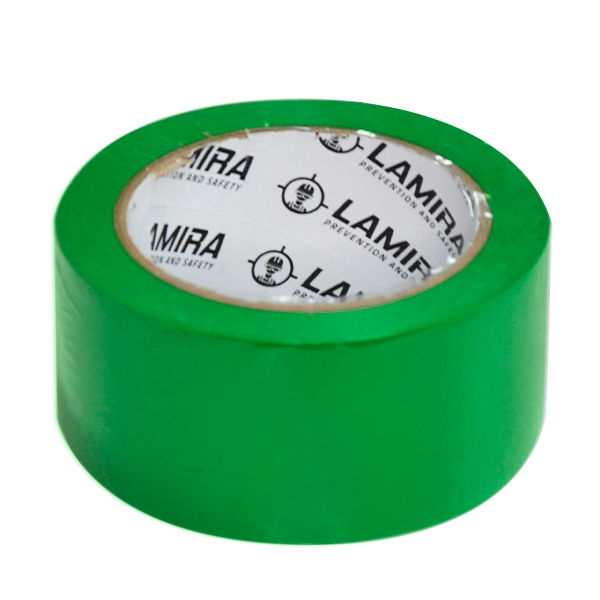 Cinta PVC Delimitadora de Áreas LAMIRA Verde LS-4150 2"x33m - 1