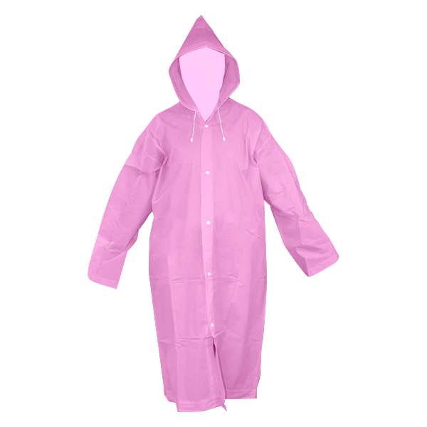 IMPERMEABLE EVA201 GABARDINA LARGA LAMIRA ROSA LS-4479 UNITALLA