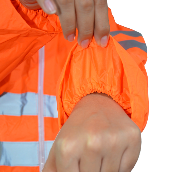 Impermeable PVC/Poliéster Gabardina con Reflejante Premium LAMIRA Naranja AS-4483 - 2