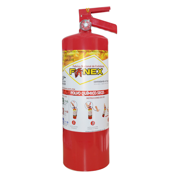 EXTINTOR CILINDRO DE LÁMINA DE PQS ROJO … 6 KG