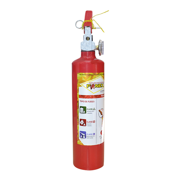 Extintor Cilindro de Lámina de PQS Rojo 1 kg - 1