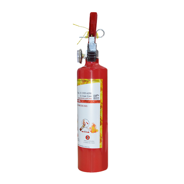 Extintor Cilindro de Lámina de PQS Rojo 1 kg - 2