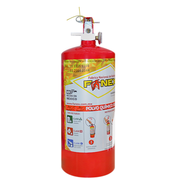 Extintor Cilindro de Lámina de PQS Rojo … 4.5 kg - 1