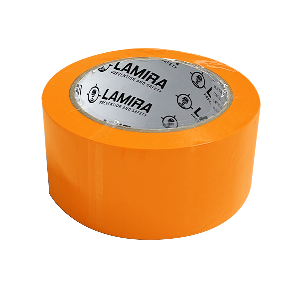 Cinta PVC Delimitadora de Áreas LAMIRA Naranja LS-4150 2"x33m - 1