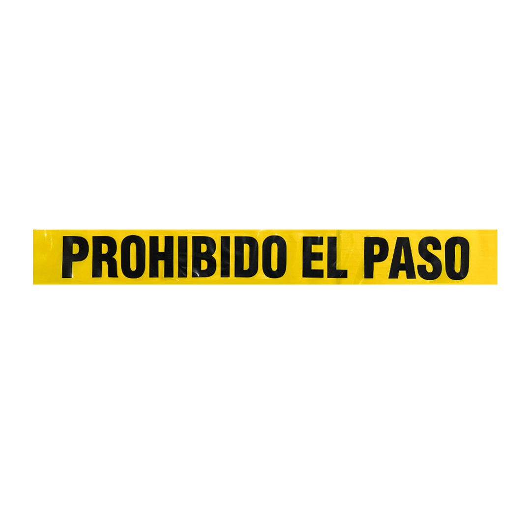 Banda Leyenda Prohibido el Paso Amarillo LAMIRA 3" x 300 m - 1