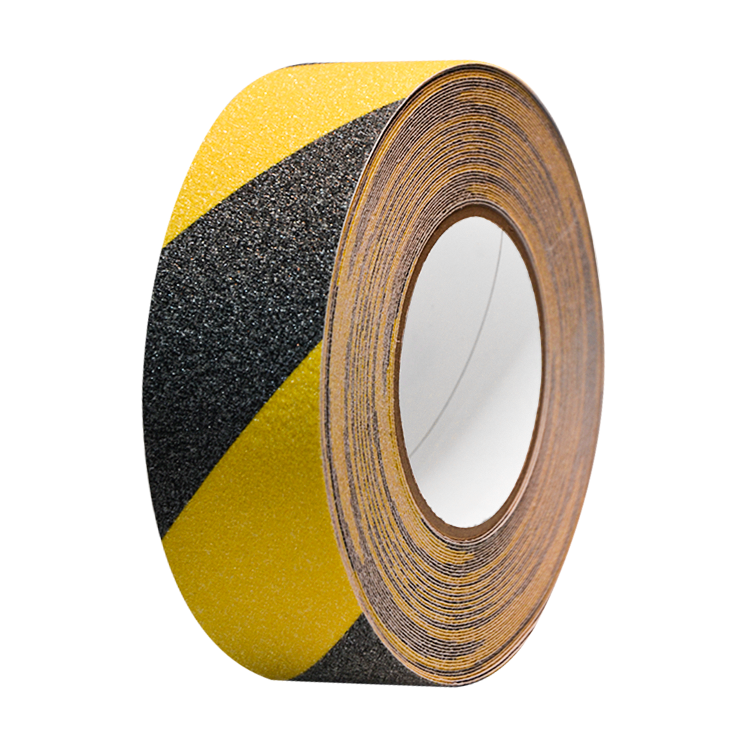 CINTA ANTIDERRAPANTE 2"X18M NEGRO/AMARILLO LAMIRA LS-4583