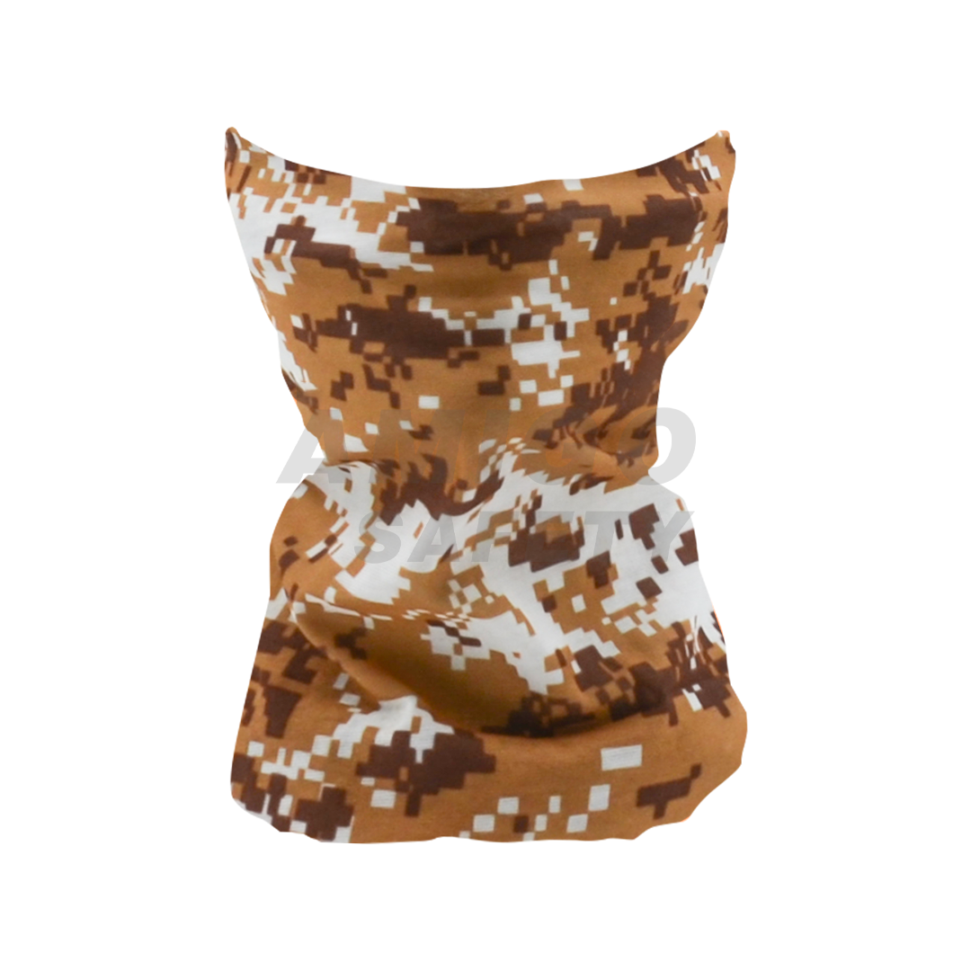 TUBULAR DE CUELLO REFRESCANTE MULTIFUNCIONAL LAMIRA SAFETY CAMMO/CAFÉ UNITALLA