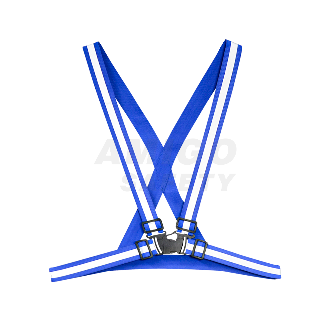 CHALECO CARRILLERO CON REFLEJANTE ALTA VISIBILIDAD AZUL LS-4550 UNITALLA