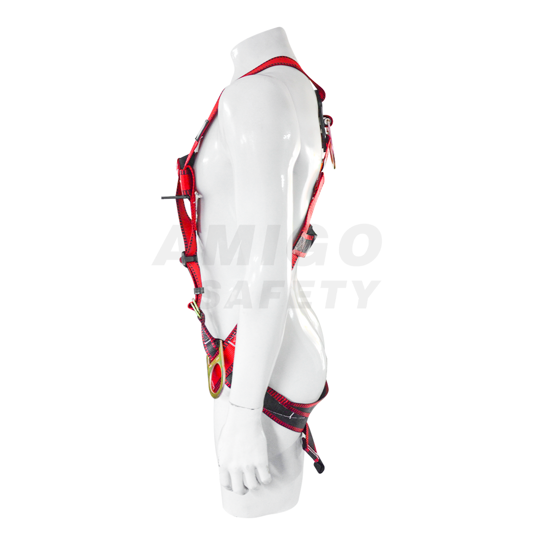 Arnés para Cuerpo Completo Estilo H con 3 Anillos D Golden Eagle Rojo PC100K-P2 - 1