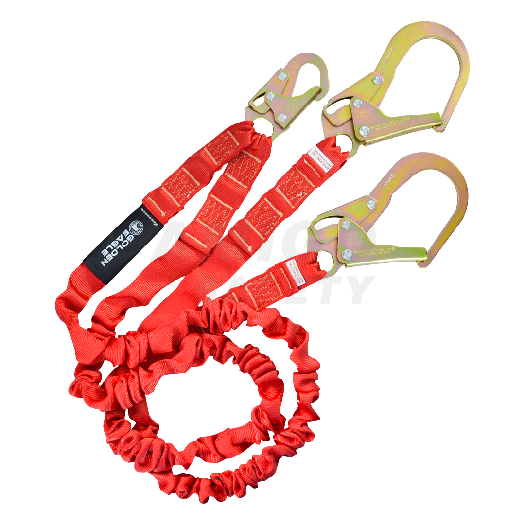 Amortiguador Poliéster Banda Plana Doble Gancho Grande Golden Eagle Rojo SAP-DG18 1.83 m - 1
