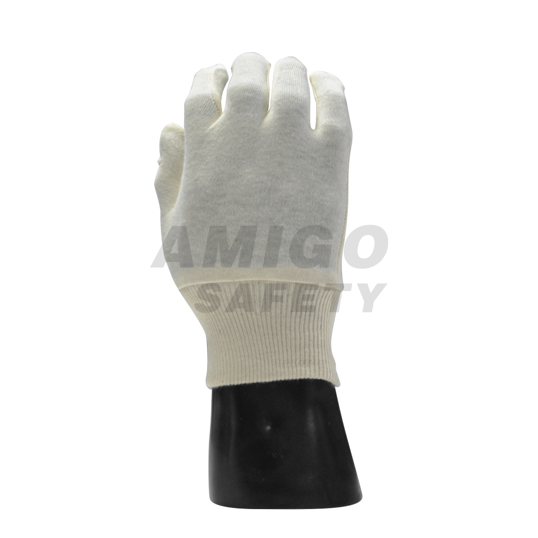 GUANTE DAMASCO 100% ALGODÓN LAMIRA (PAR) BLANCO LS-4599 UNITALLA